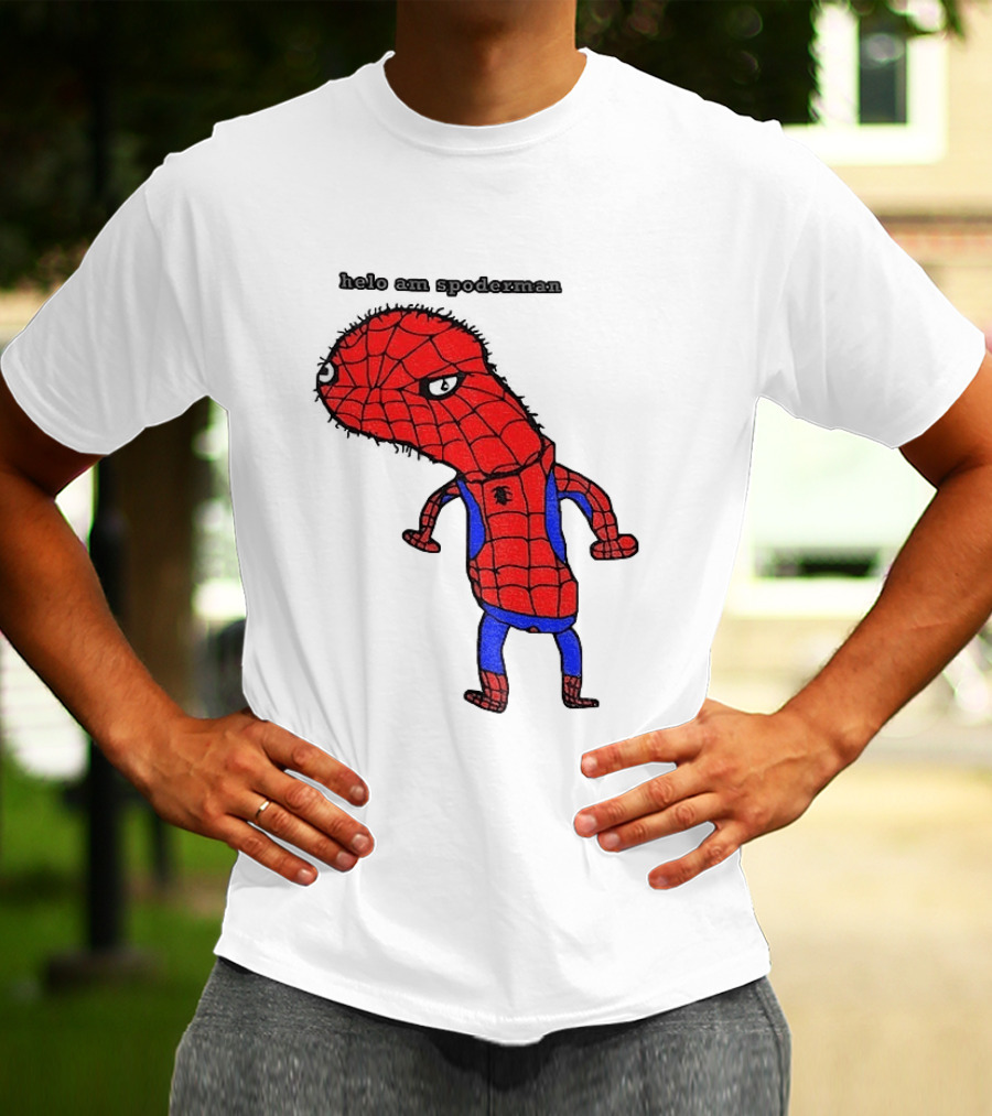 Helo Am Spoderman Spiderman Marvel Superhero Meme 2026 Comic Book T-Shirt