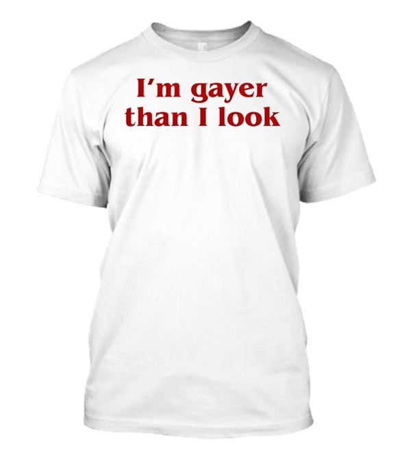 I'm Gayer Than I Look ICharlie The Collection ICarly Charlie Kirk Face Swap T-Shirt