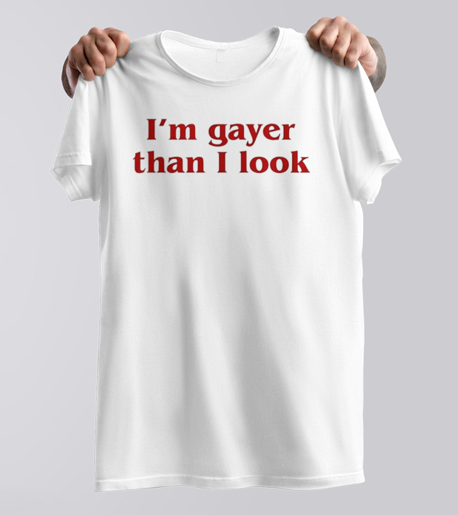 I'm Gayer Than I Look ICharlie The Collection ICarly Charlie Kirk Face Swap T-Shirt