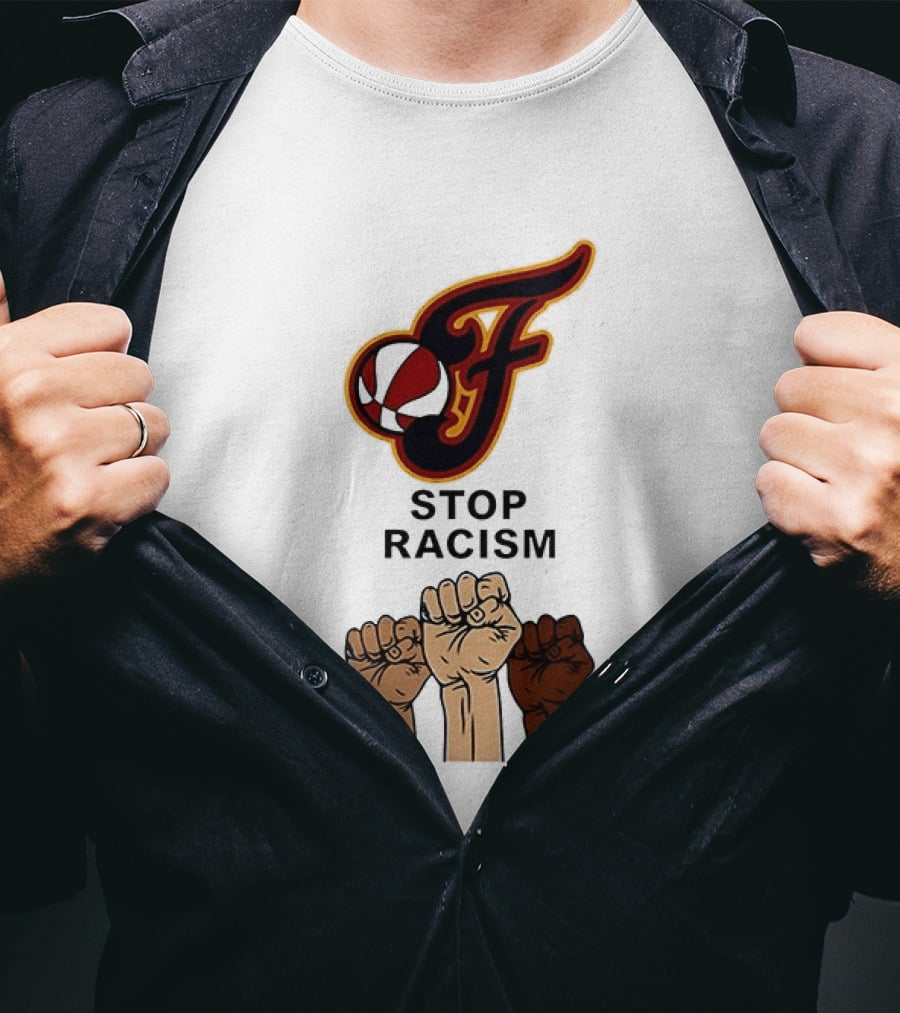 Indiana Fever Stop Racism 2026 Raised Fists T-Shirt