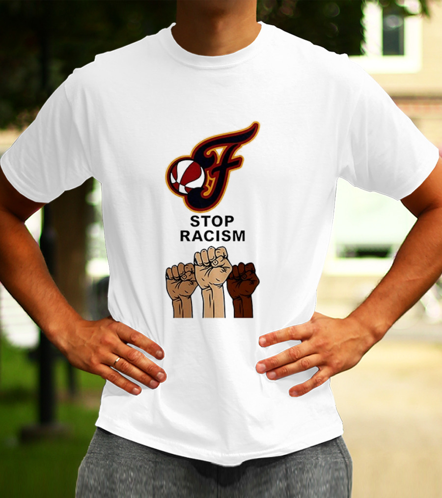 Indiana Fever Stop Racism 2026 Raised Fists T-Shirt