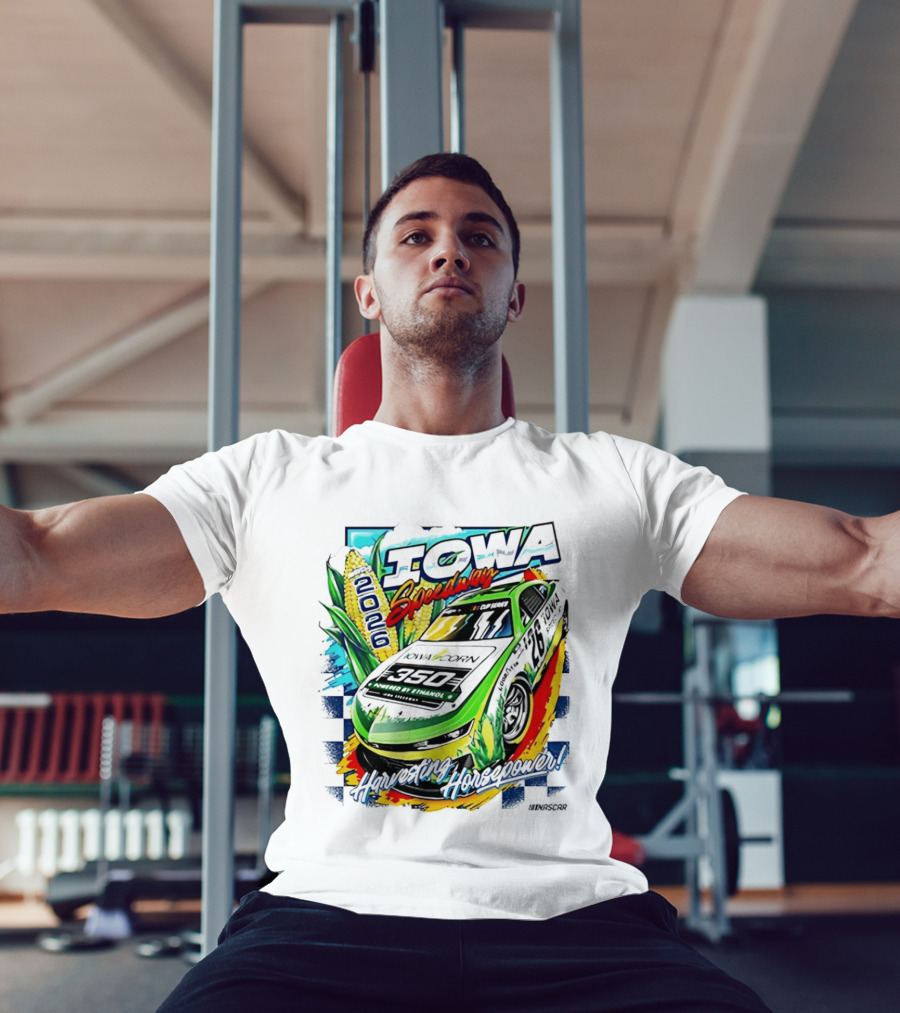 Iowa Speedway Harvesting Horsepower 2026 Iowa Corn 350 NASCAR T-Shirt