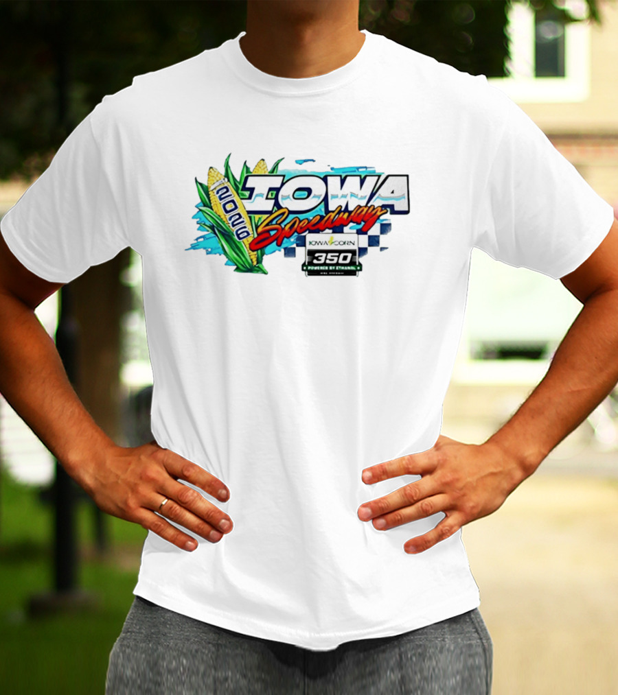 Iowa Speedway 2026 Iowa Corn 350 Powered By Ethanol Racing Event Corn Motif T-Shirt