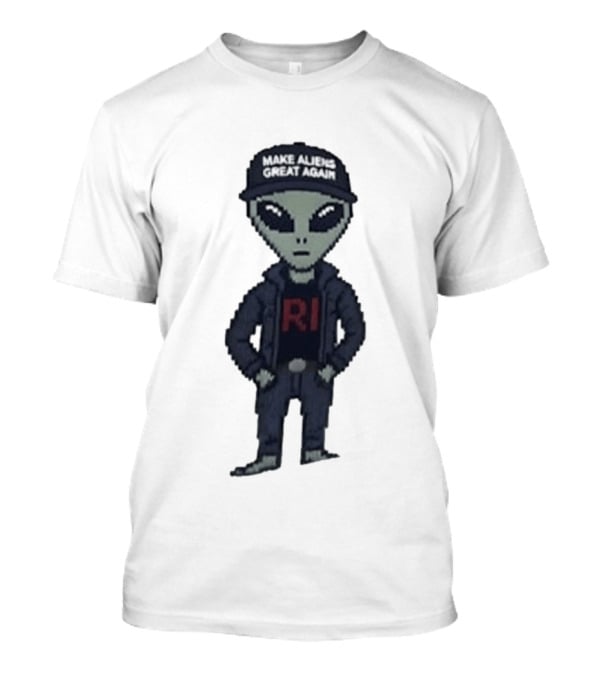 Make Aliens Great Again RI Pixel T-Shirt