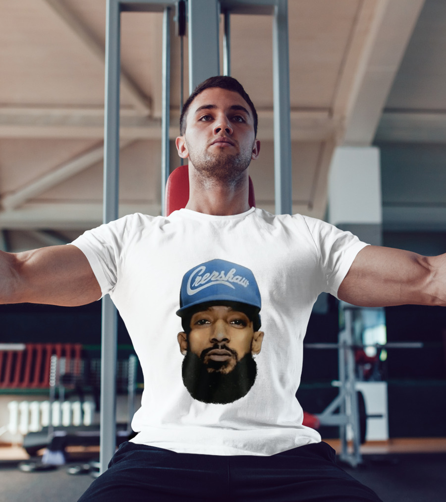 Nipsey Hussle Crenshaw Blue Cap T-Shirt