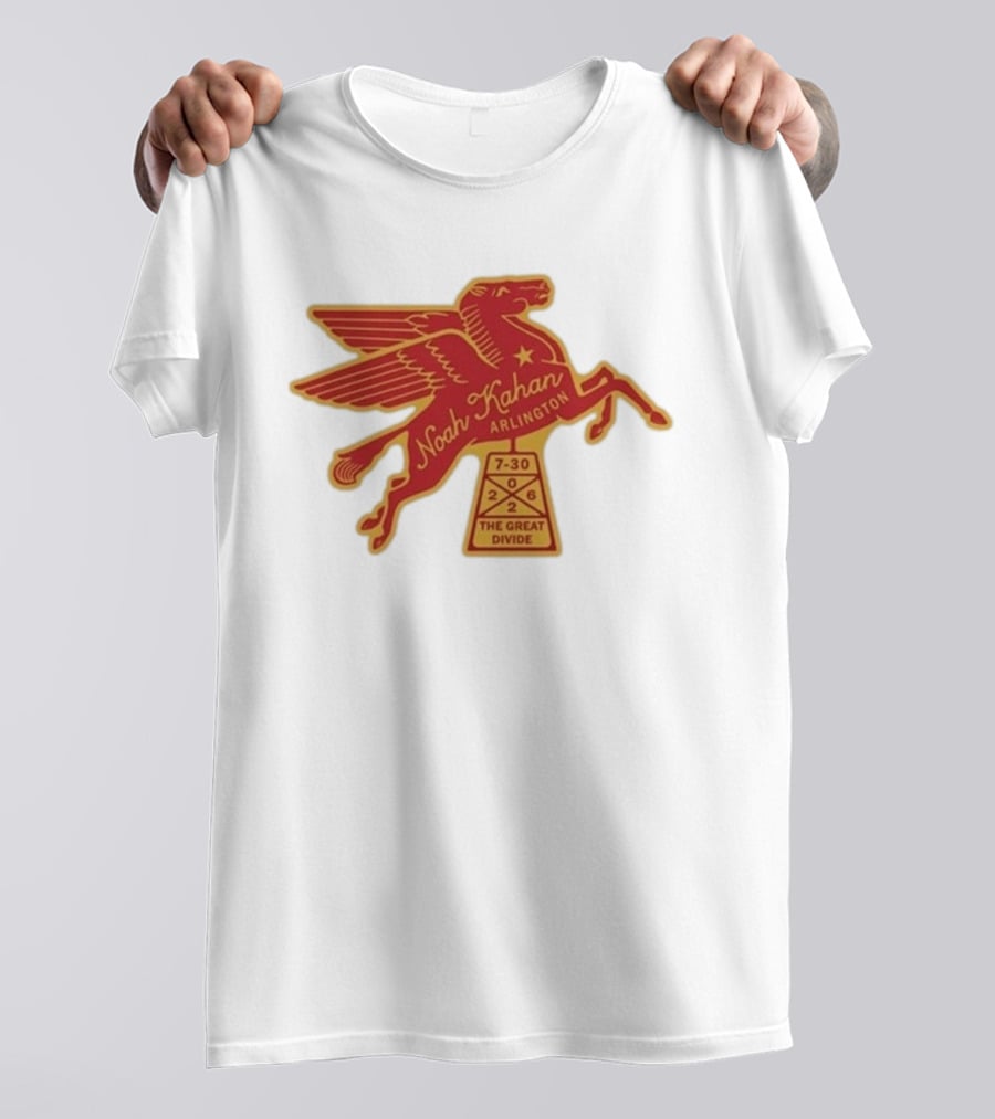 Noah Kahan Arlington July 30 2026 The Great Divide Pegasus T-Shirt