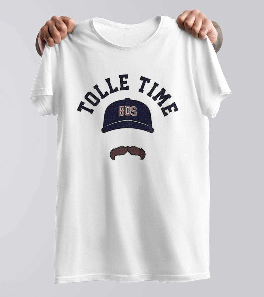 Tolle Time BOS Mustache Cap Icon Boston Red Sox Baseball 2026 T-Shirt