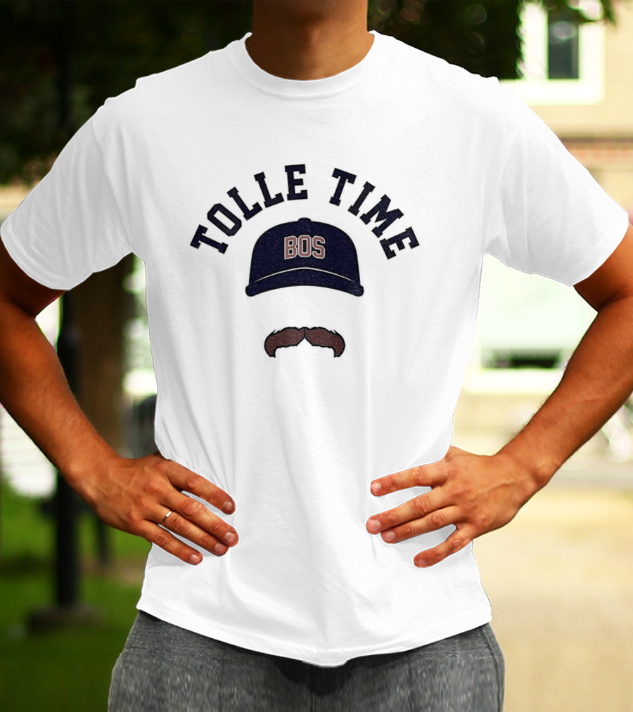 Tolle Time BOS Mustache Cap Icon Boston Red Sox Baseball 2026 T-Shirt