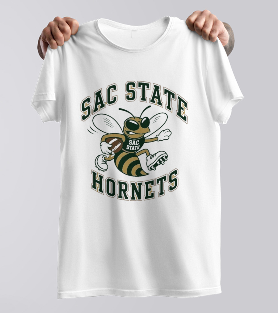 Sac State Hornets Football Cartoon T-Shirt