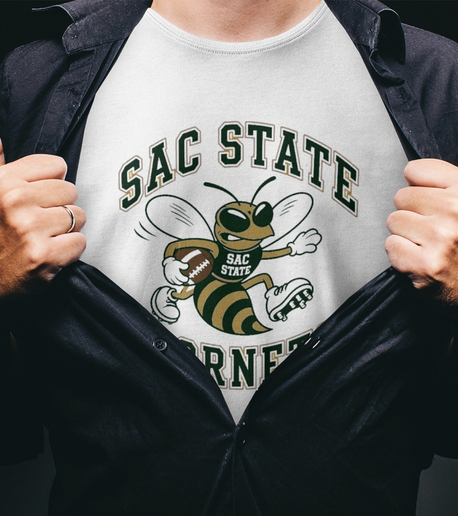 Sac State Hornets Football Cartoon T-Shirt