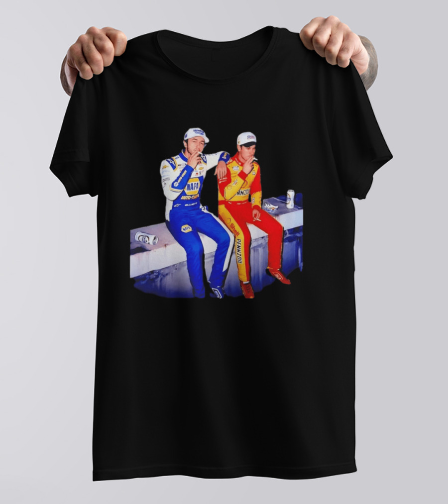 Chase Elliott Joey Logano Smoking NAPA Shell Pennzoil Hendrick Carscom T-Shirt