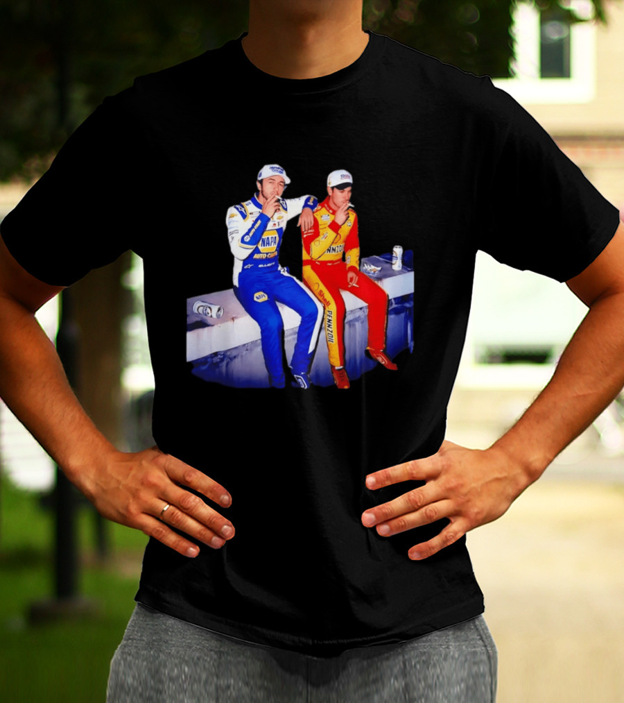 Chase Elliott Joey Logano Smoking NAPA Shell Pennzoil Hendrick Carscom T-Shirt