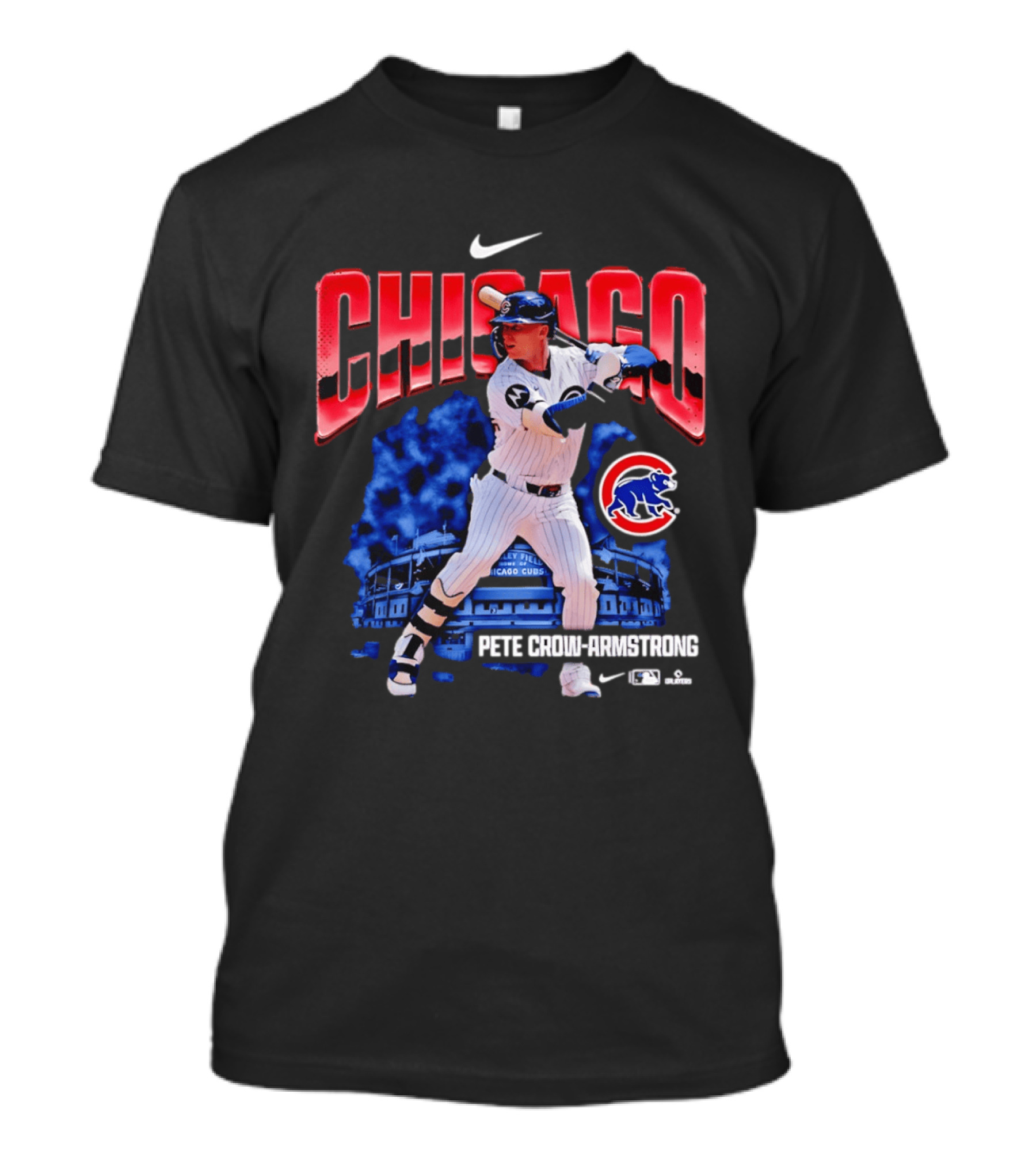 Chicago Cubs Pete Crow Armstrong Nike Wrigley Field Player Action T-Shirt