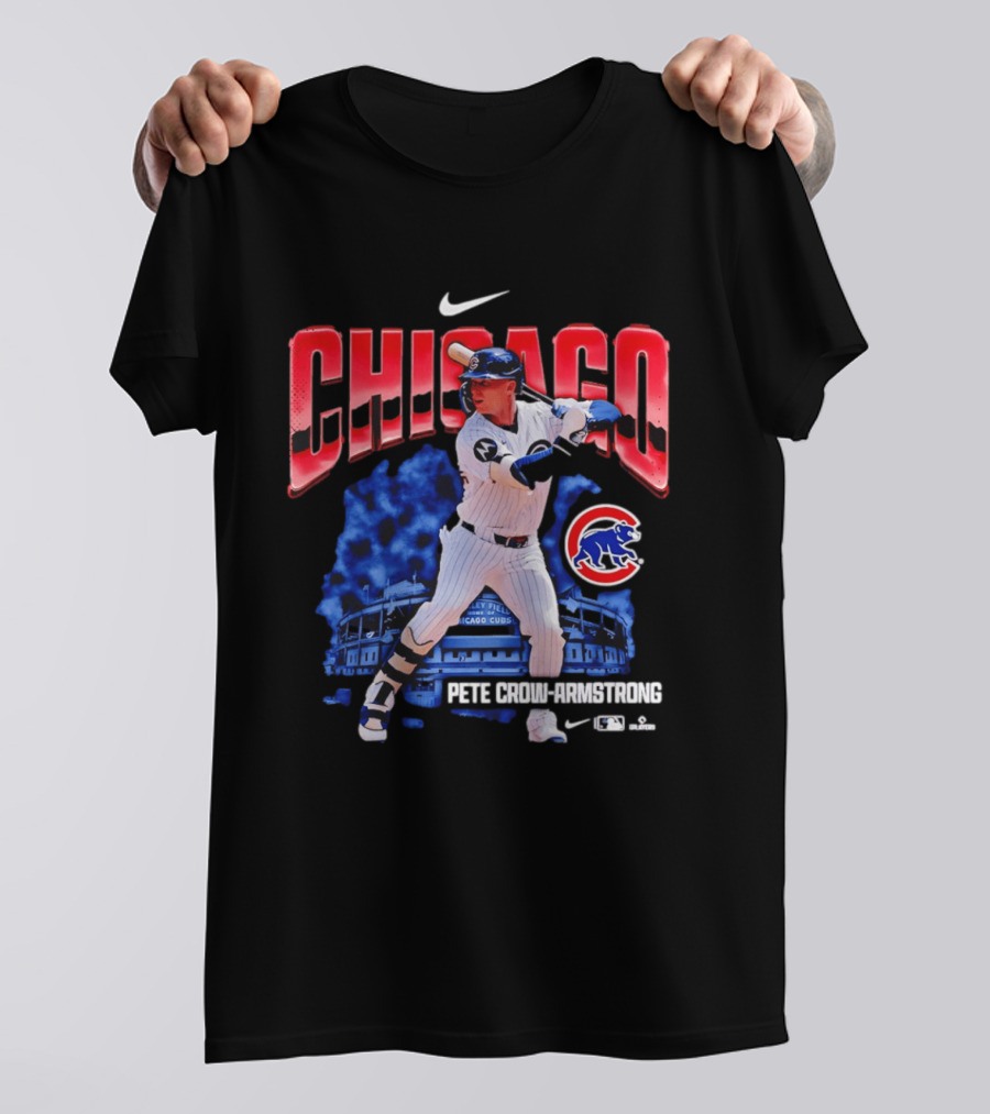 Chicago Cubs Pete Crow Armstrong Nike Wrigley Field Player Action T-Shirt