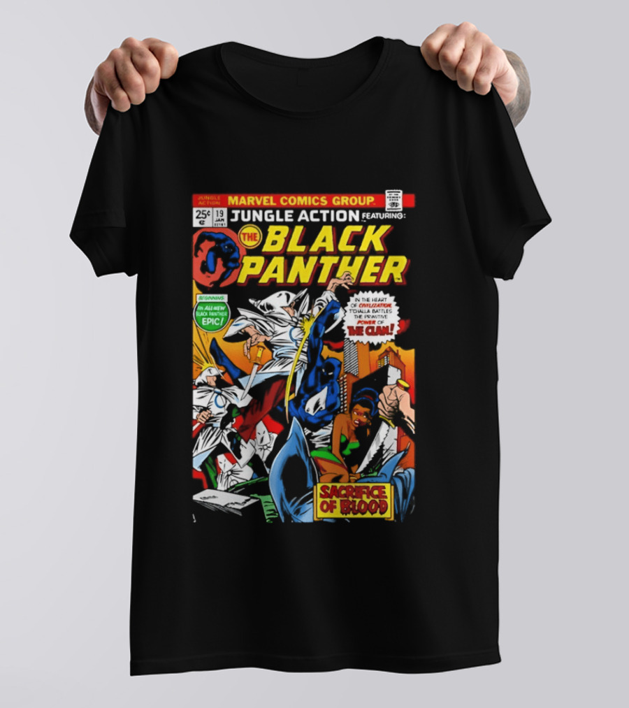 Jungle Action Featuring The Black Panther Marvel Comics Epic Sacrifice Of Blood T-Shirt