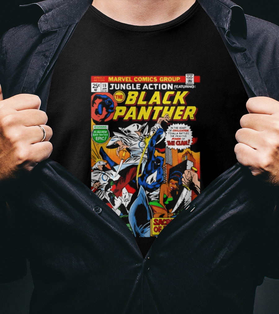 Jungle Action Featuring The Black Panther Marvel Comics Epic Sacrifice Of Blood T-Shirt