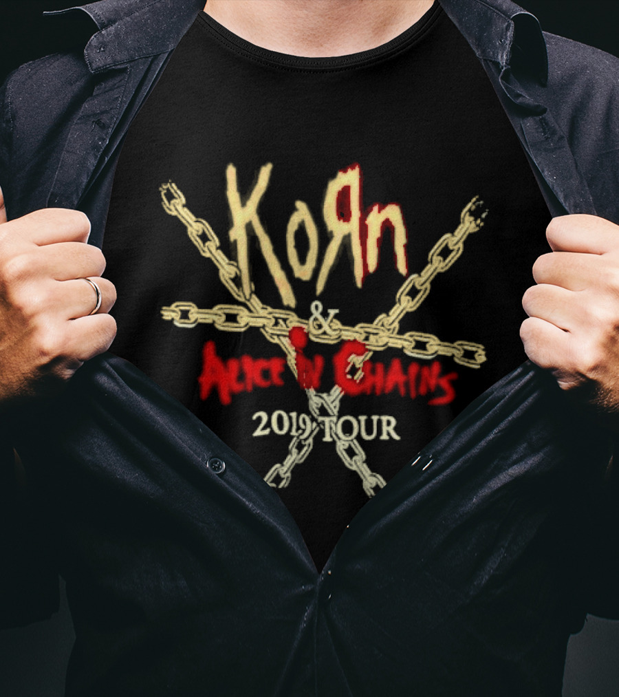 Korn Alice In Chains 2019 Tour Chains T-Shirt