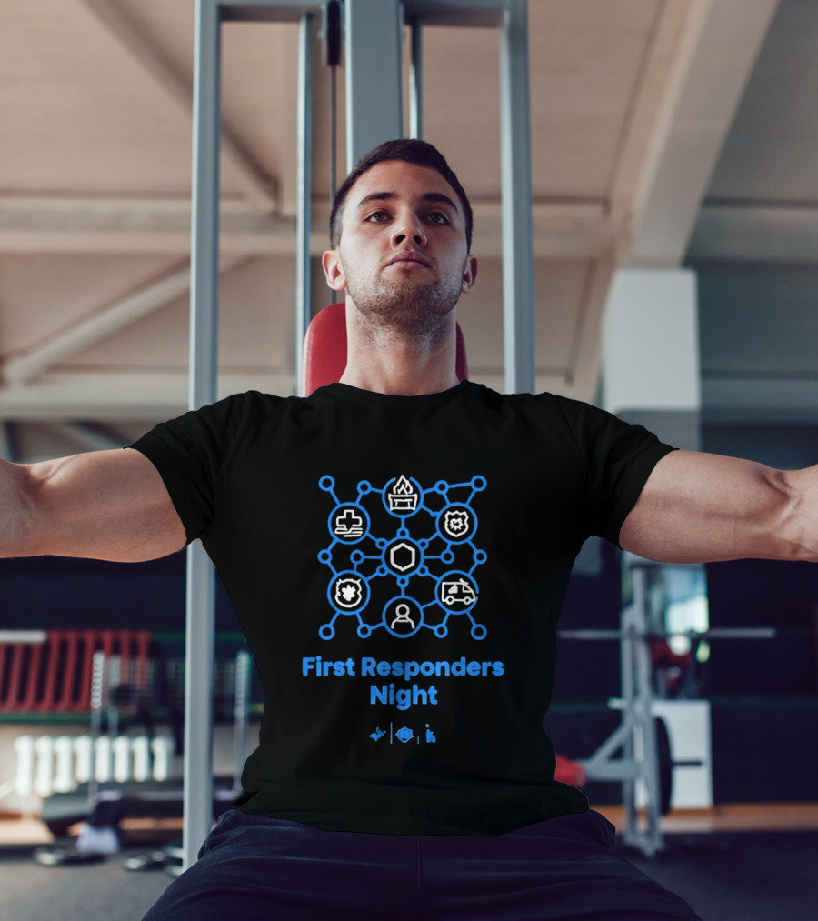 LA Dodgers First Responders Night Honoring Heroes T-Shirt