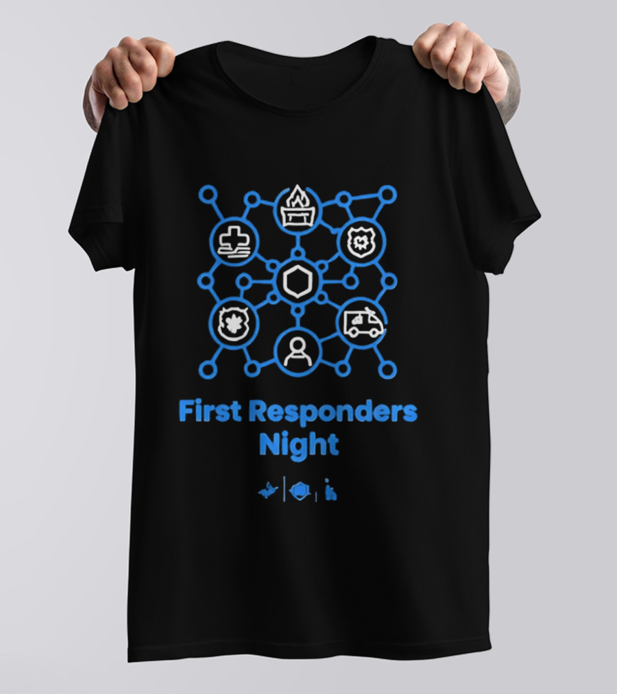 LA Dodgers First Responders Night Honoring Heroes T-Shirt