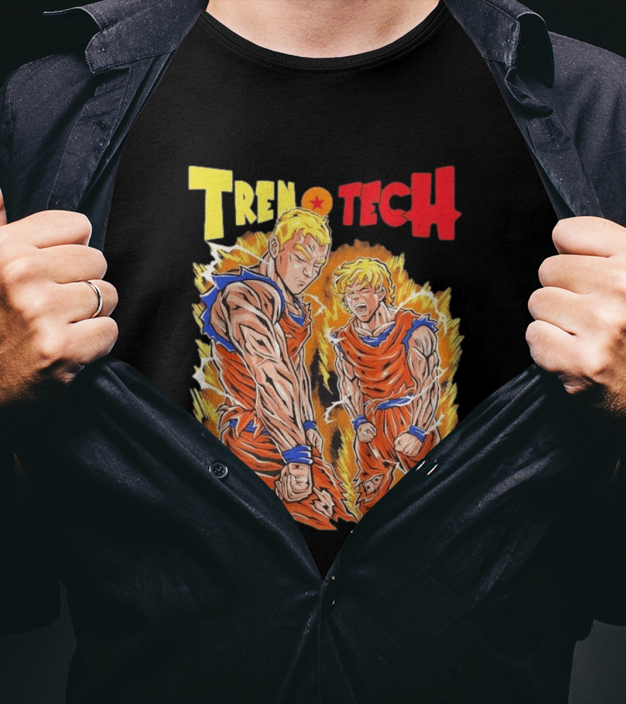 Ghost Racing Dragonball Trentech Fusion Goku Transformation T-Shirt