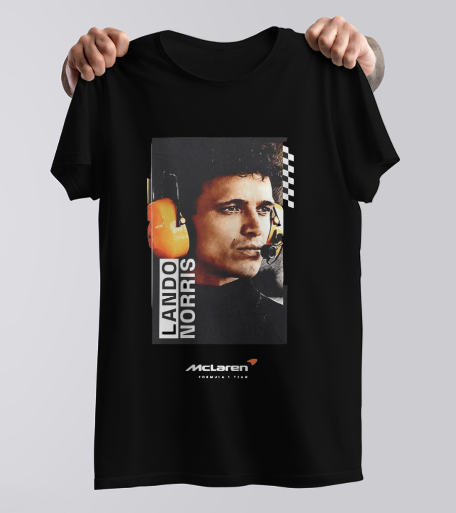 Lando Norris McLaren Formula 1 Team Racing Headset T-Shirt