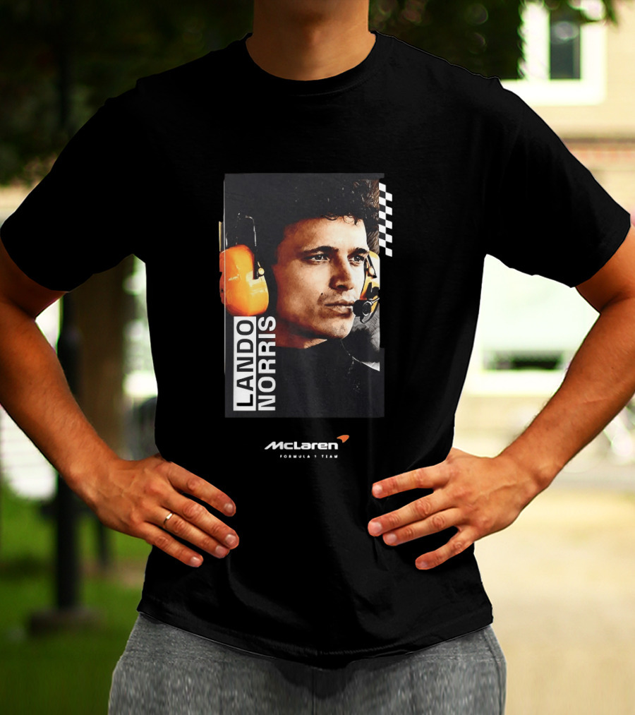 Lando Norris McLaren Formula 1 Team Racing Headset T-Shirt