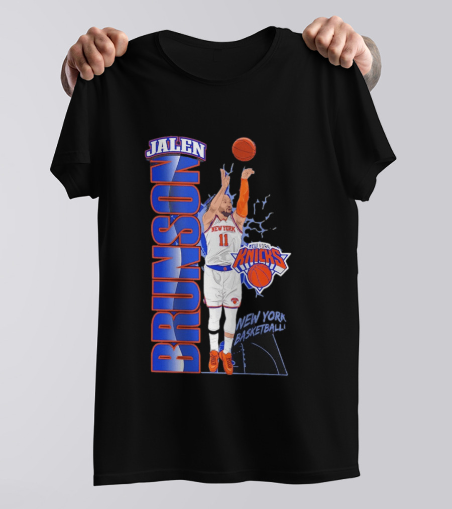 New York Knicks Jalen Brunson Basketball Number 11 T-Shirt