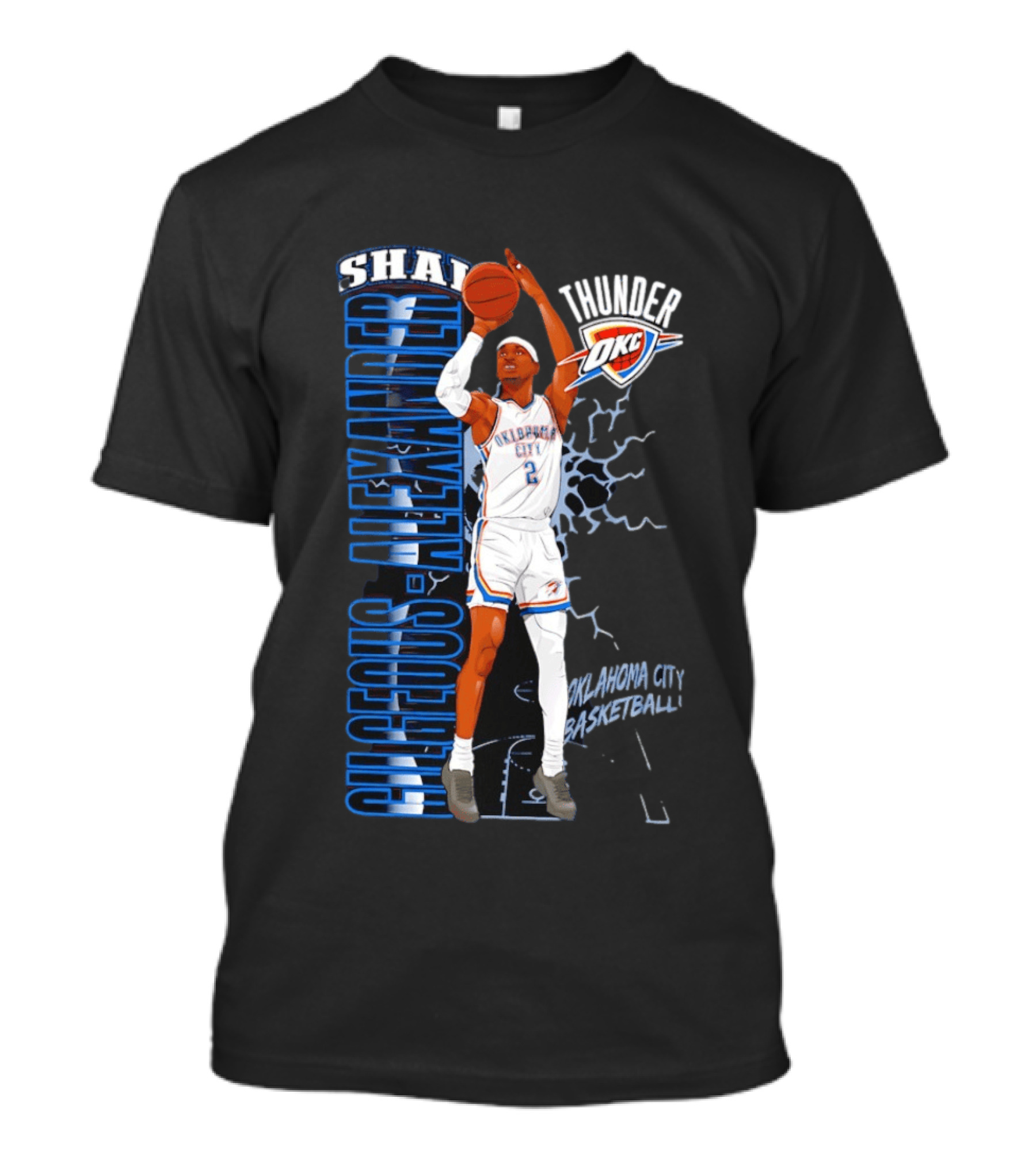 Shai Gilgeous Alexander Oklahoma City Thunder Basketball OKC T-Shirt