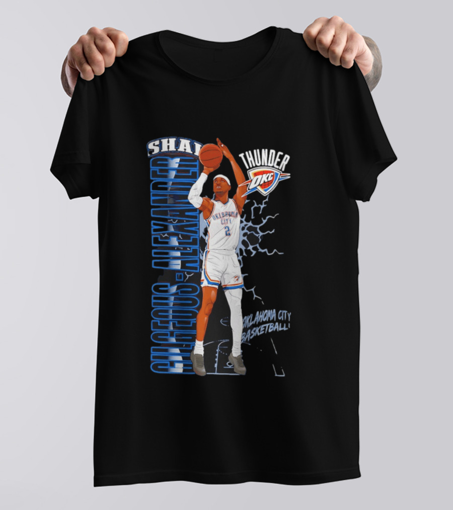 Shai Gilgeous Alexander Oklahoma City Thunder Basketball OKC T-Shirt