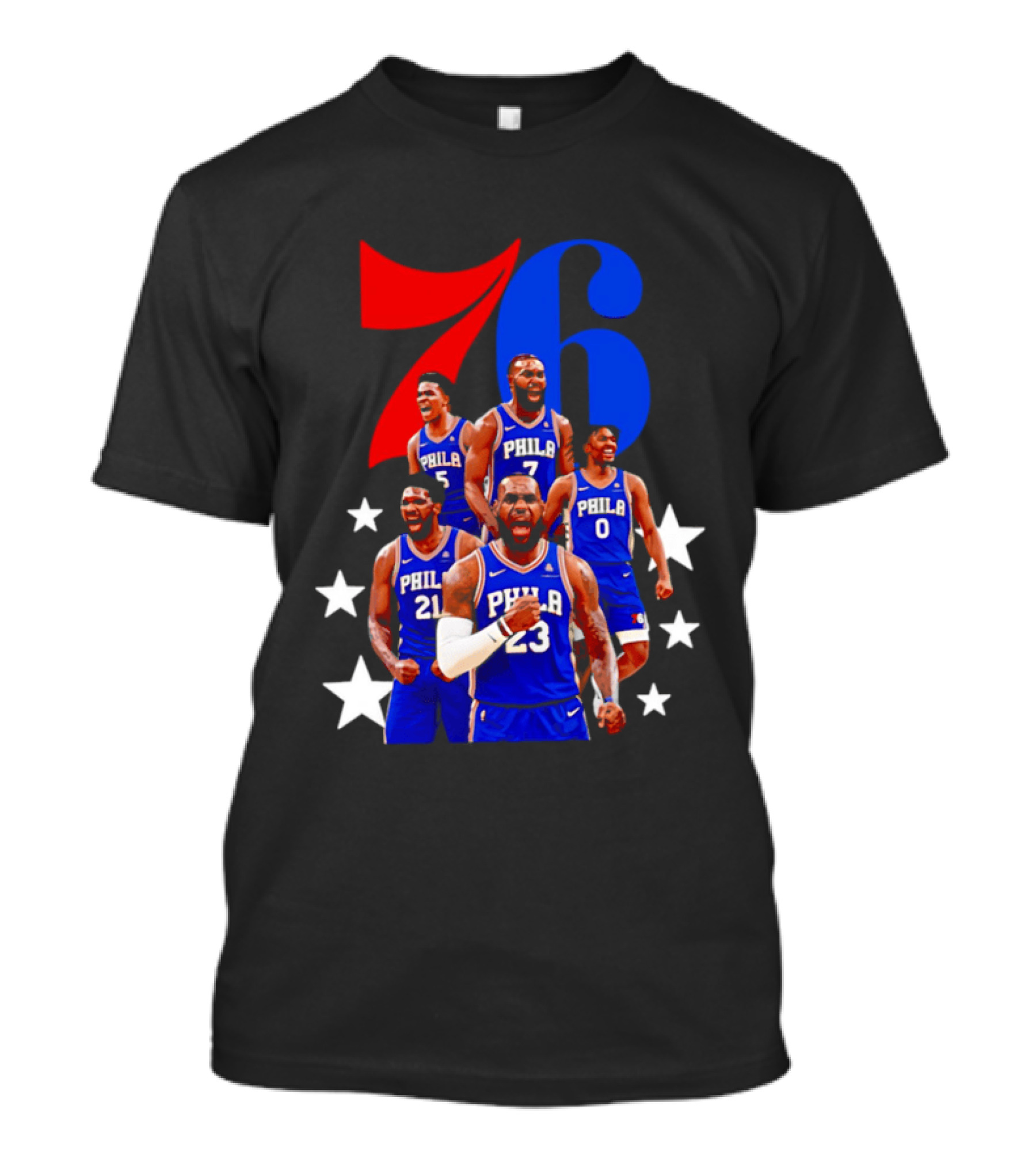 Philadelphia 76ers Players 23 21 7 0 Basketball Team Stars T-Shirt