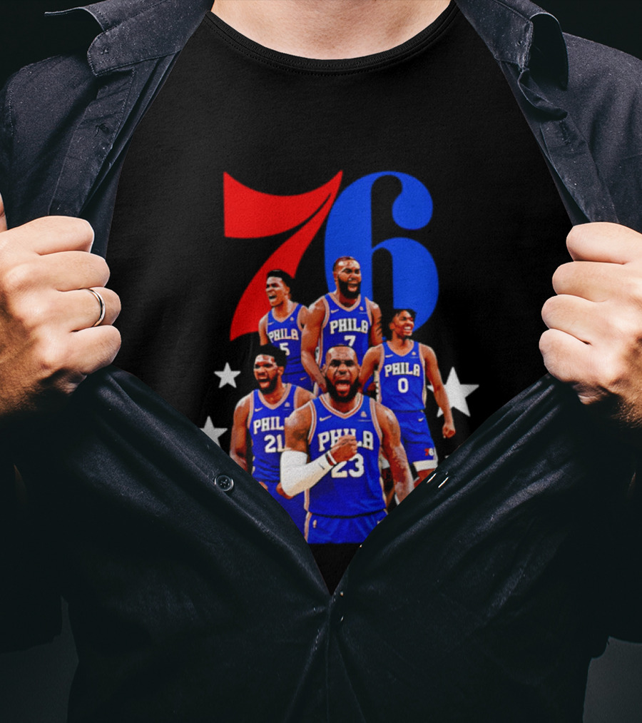Philadelphia 76ers Players 23 21 7 0 Basketball Team Stars T-Shirt
