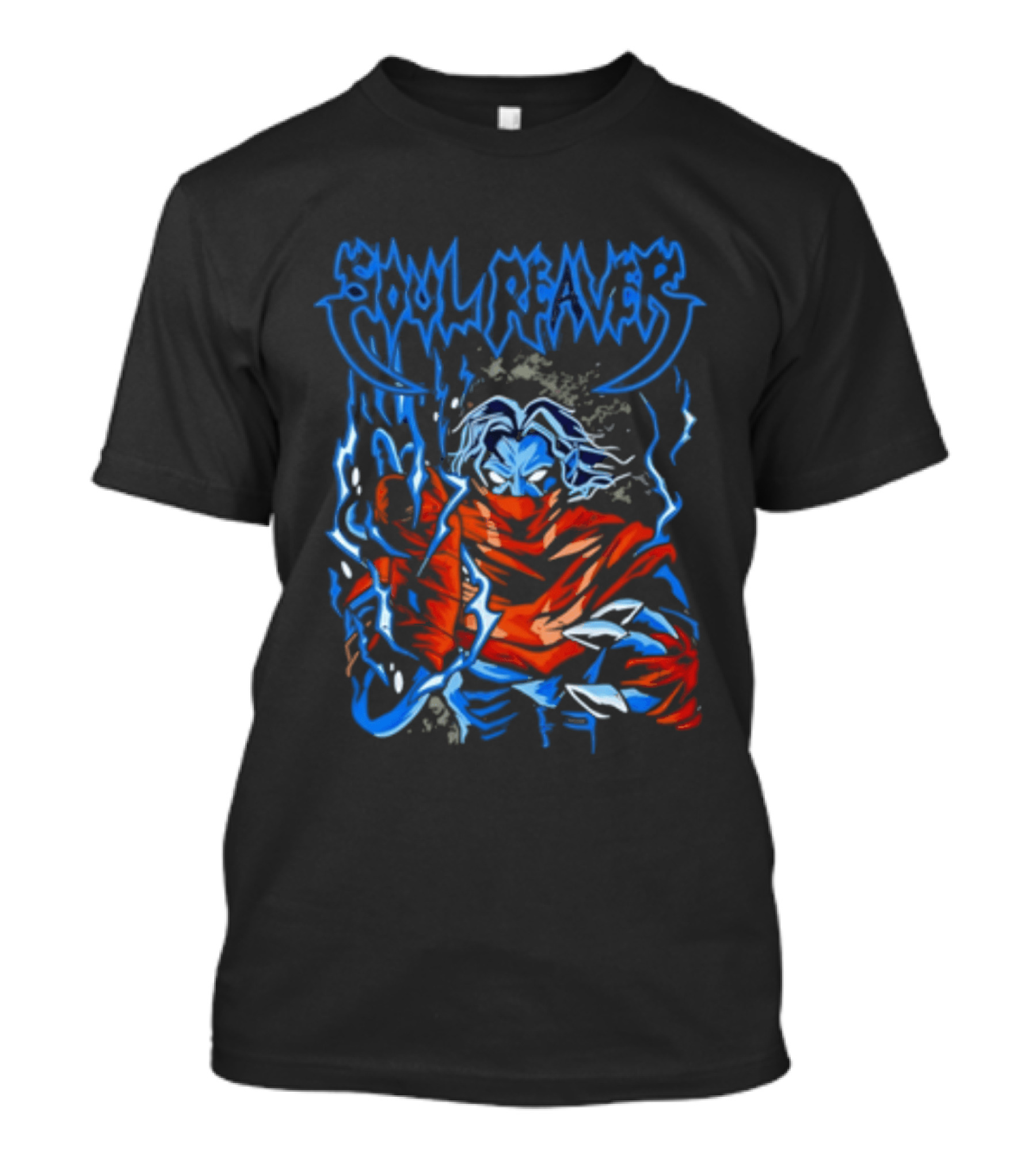 Soul Reaver Raziel Legacy Of Kain Blue Flames T-Shirt