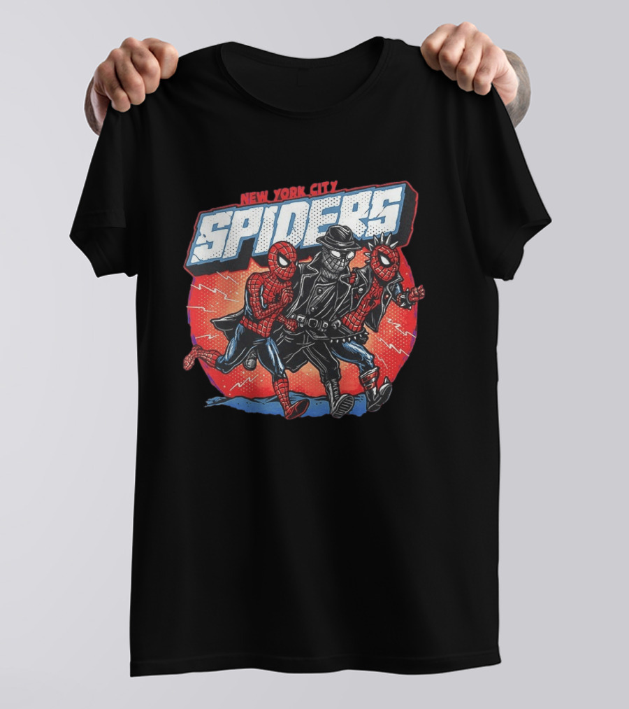 New York City Spiders Spider Man Noir Spider Punk T-Shirt