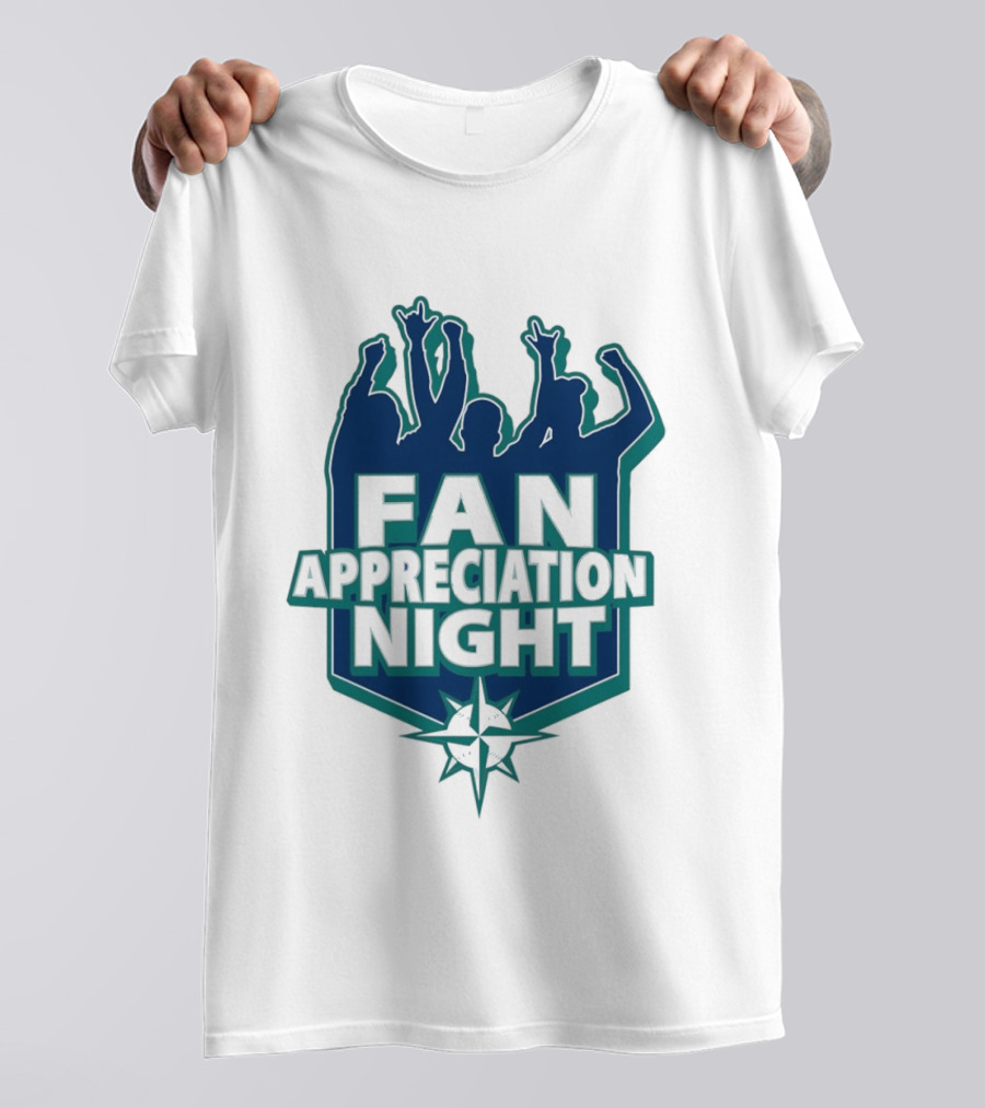 Seattle Mariners Fan Appreciation Night 2026 Baseball Event T-Shirt