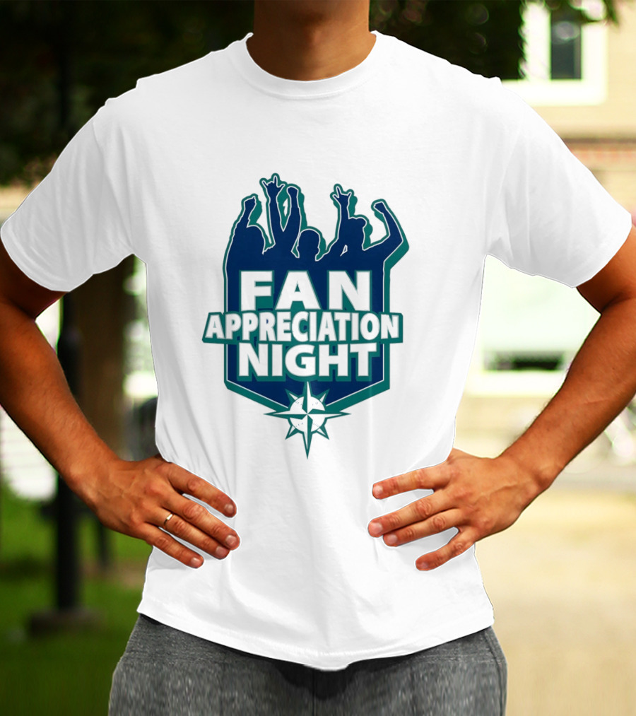 Seattle Mariners Fan Appreciation Night 2026 Baseball Event T-Shirt