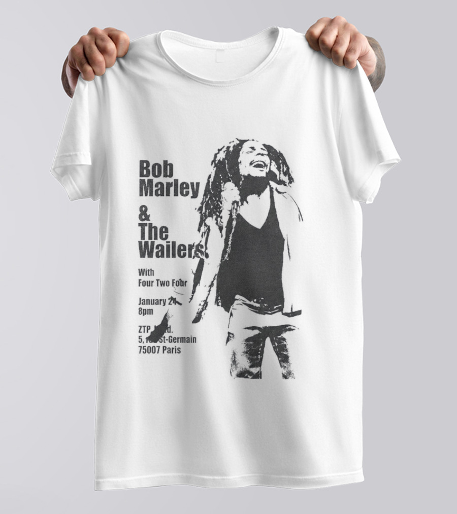 Bob Marley And The Wailers Hurricane Wisdom Kingston Jamaica Performance T-Shirt