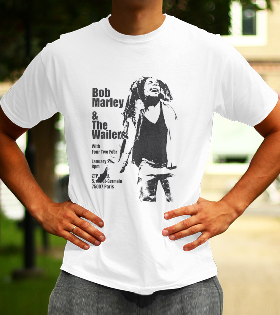 Bob Marley And The Wailers Hurricane Wisdom Kingston Jamaica Performance T-Shirt