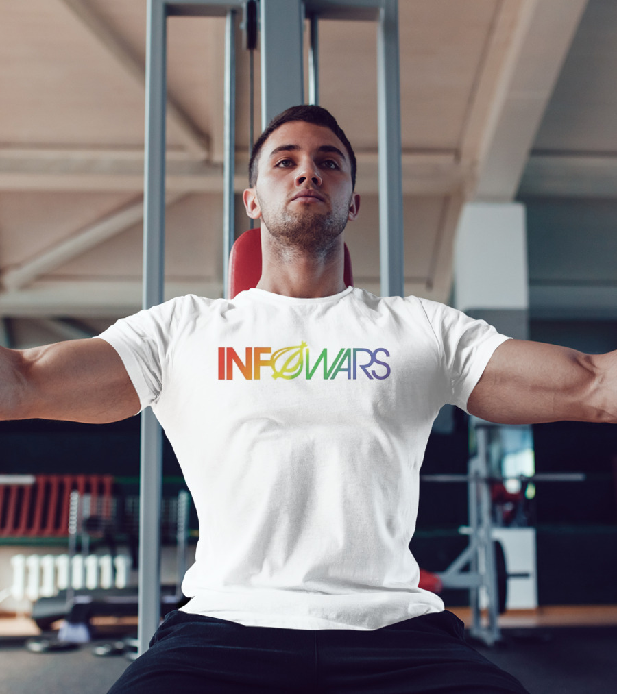 Infowars Alex Jones News Media Rainbow T-Shirt