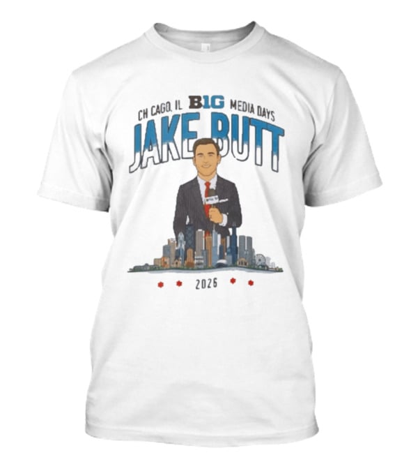 Chicago IL Big 10 Media Days 2026 Jake Butt T-Shirt