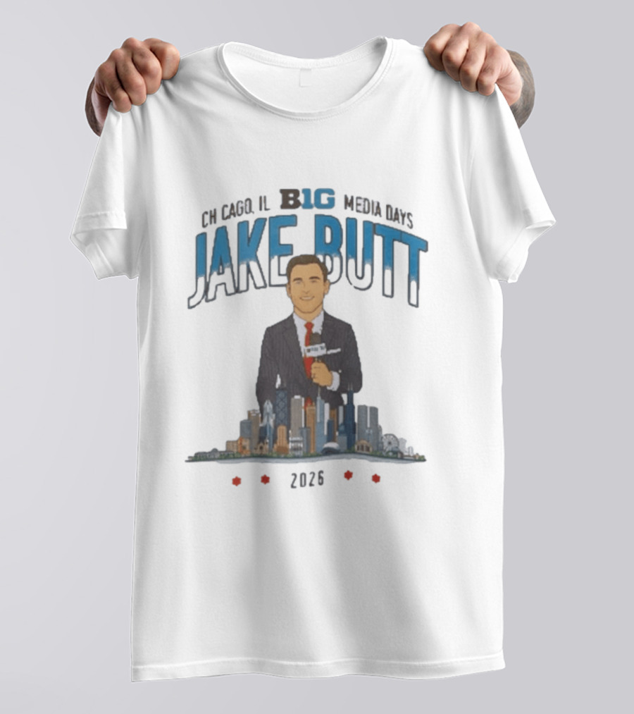 Chicago IL Big 10 Media Days 2026 Jake Butt T-Shirt