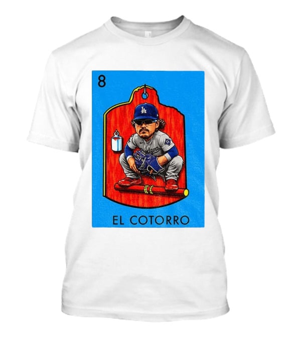 Joe Kelly Dodgers El Cotorro Loteria Card 8 T-Shirt