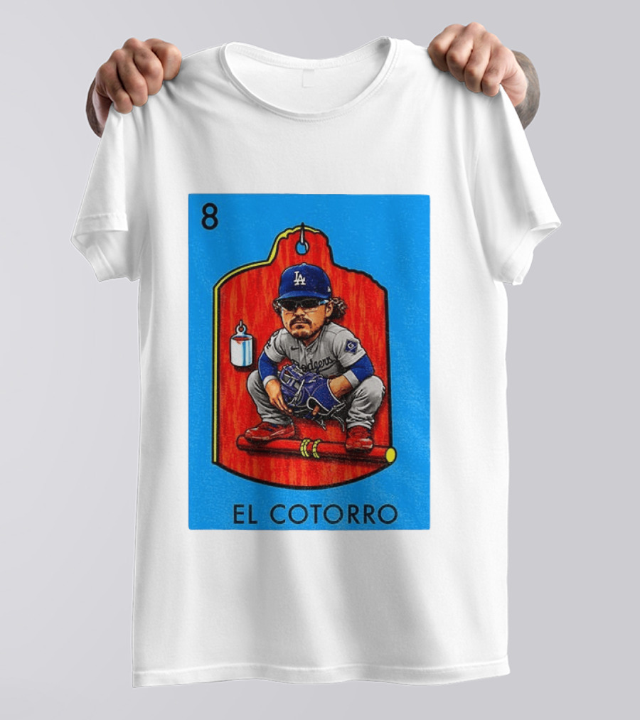 Joe Kelly Dodgers El Cotorro Loteria Card 8 T-Shirt
