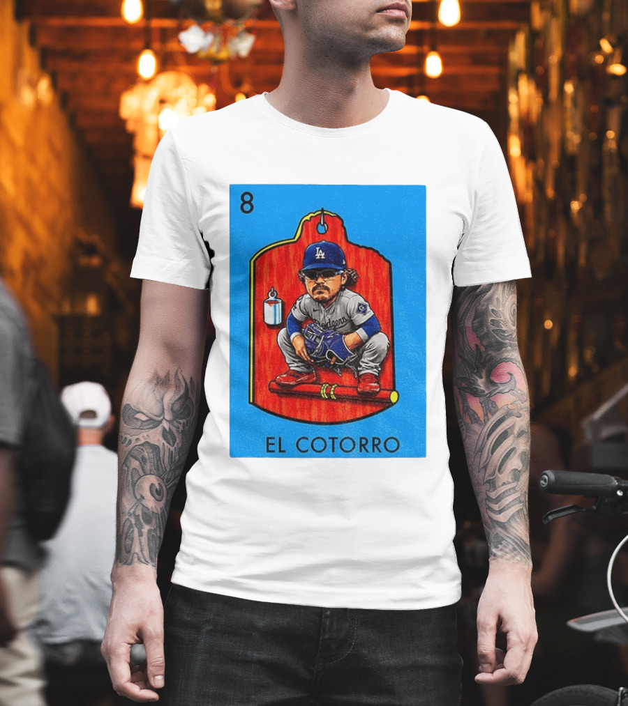 Joe Kelly Dodgers El Cotorro Loteria Card 8 T-Shirt