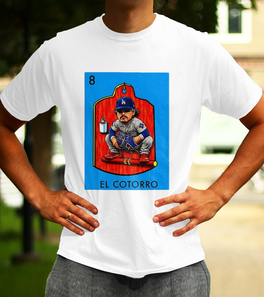 Joe Kelly Dodgers El Cotorro Loteria Card 8 T-Shirt