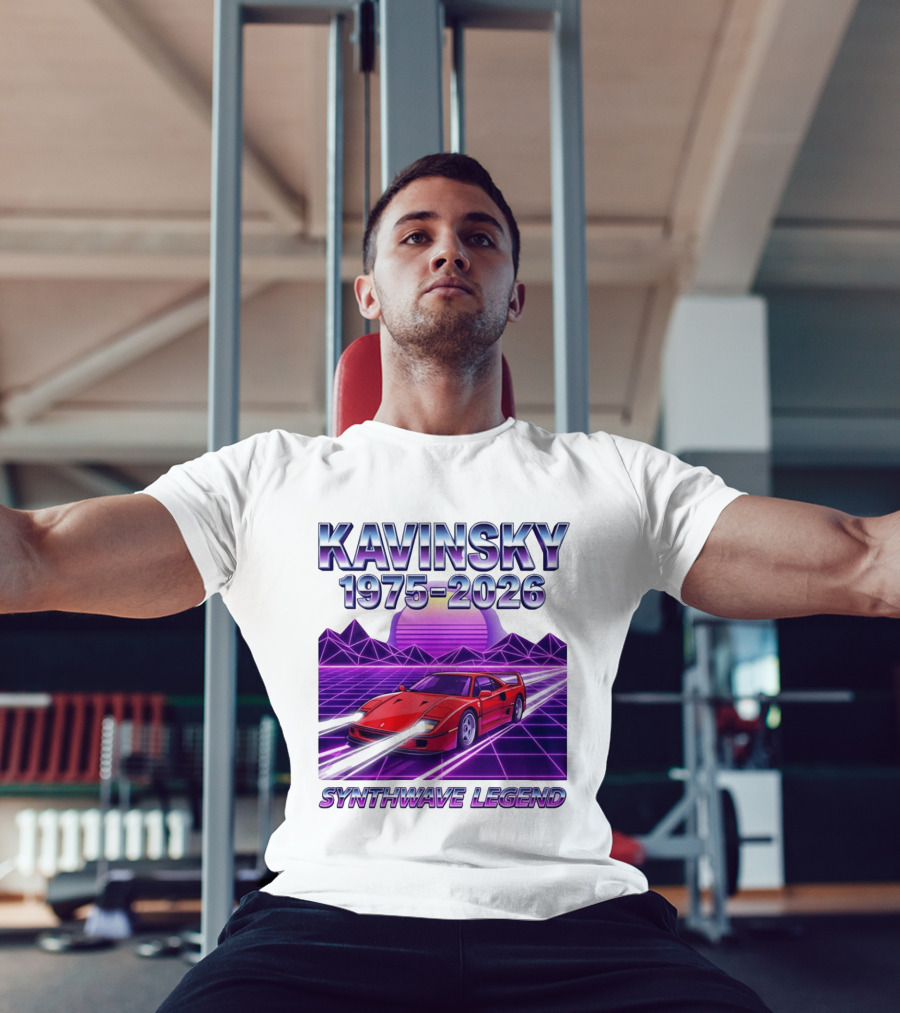 Kavinsky 1975 2026 Synthwave Legend Vaporwave Retro Car Aesthetic T-Shirt