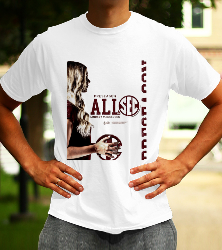 Preseason All SEC Lindsey Mangelson Mississippi State Volleyball 2026 T-Shirt