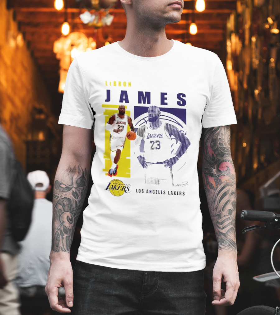 LeBron James Los Angeles Lakers Basketball Highlights 23 T-Shirt