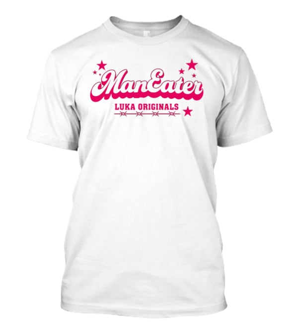 Man Eater Stars Luka Originals Bold Pink Sporty T-Shirt