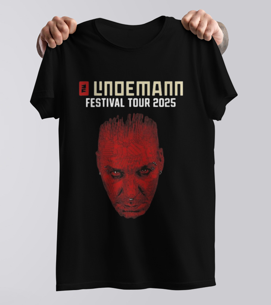 Lindemann Festival Tour 2025 Red Face T-Shirt