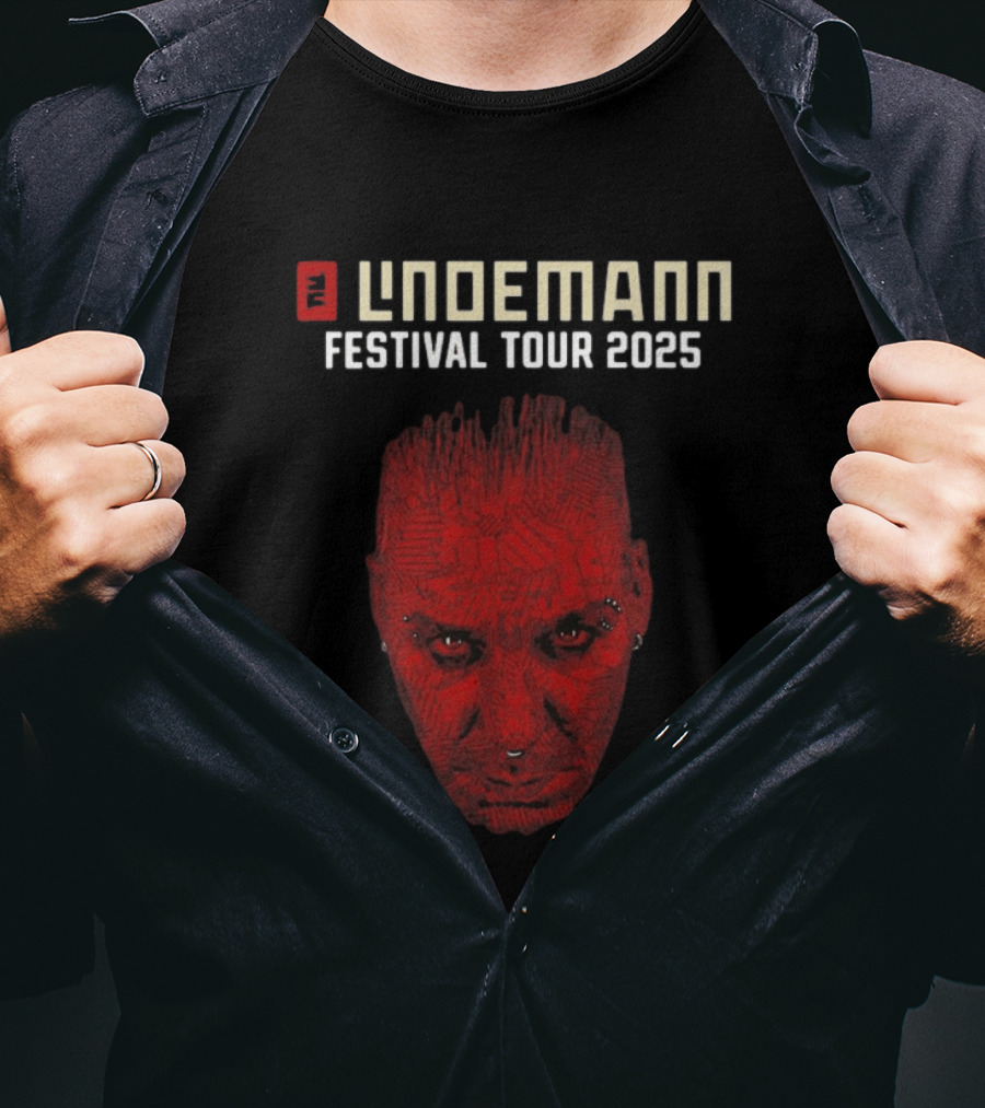 Lindemann Festival Tour 2025 Red Face T-Shirt
